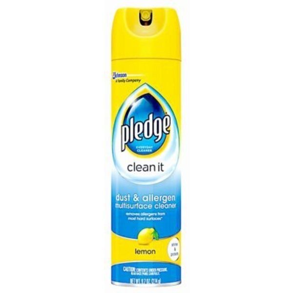 Furniture Polish Dust & Allergen Lemon Scent 9.7 oz Spray, Pledge, Mfr#: 77316